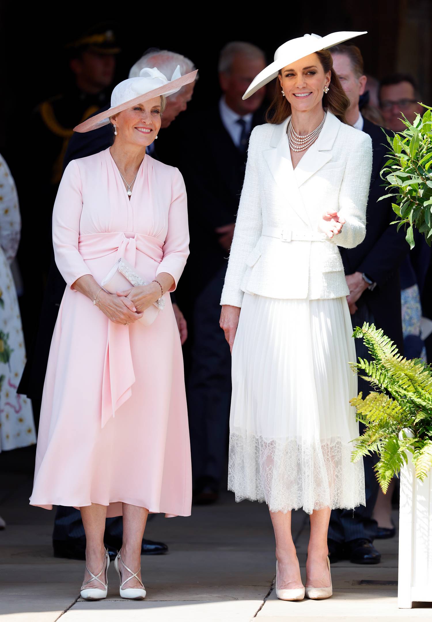 Katalin hercegnét Zsófia hercegnével kapták le a tegnapi ünnepségen. Mindketten nagyon elegánsak voltak.