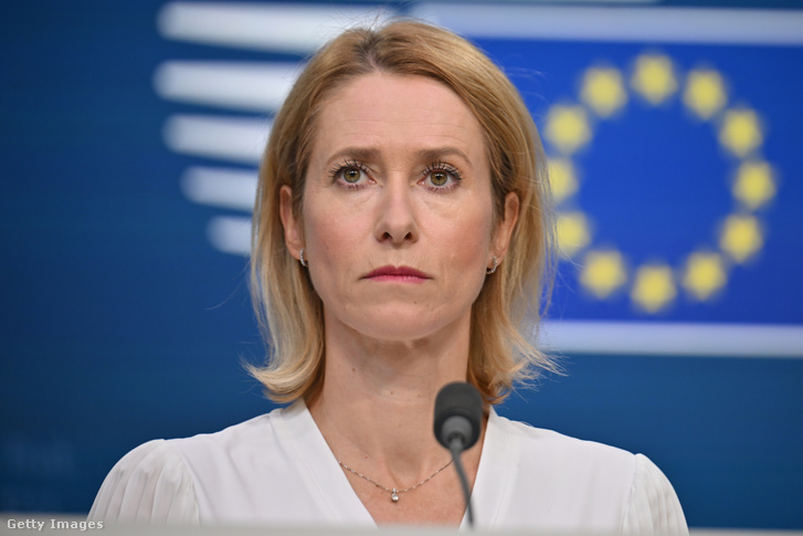 Kaja Kallas Brüsszelben, Belgiumban 2025. június 17-én