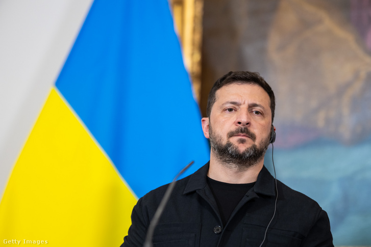 Volodimir Zelenszkij ukrán elnök 2025. június 16-án Bécsben, Ausztriában