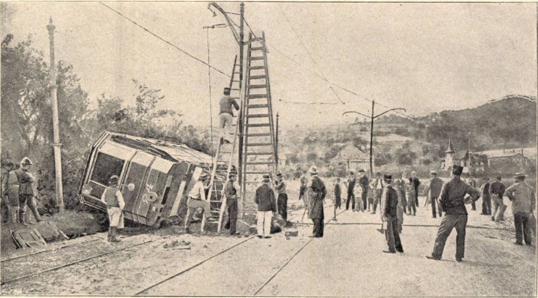 Az Új Idők felvétele a balesetről