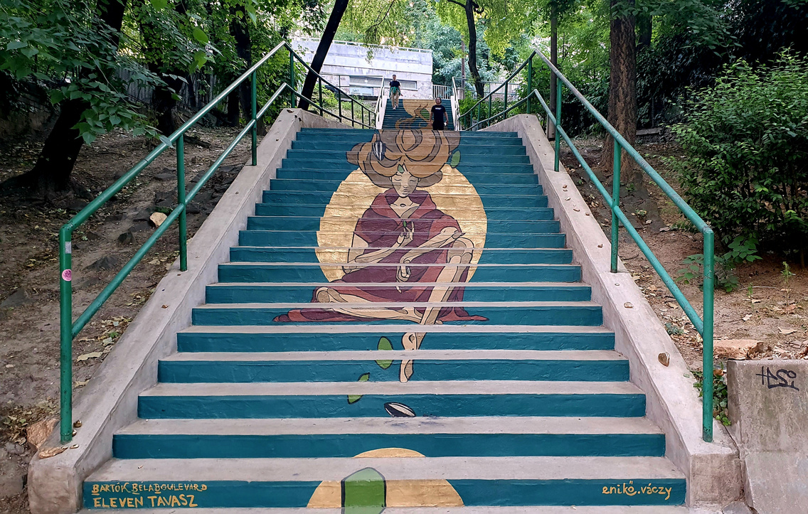 mészöly lépcső street art2