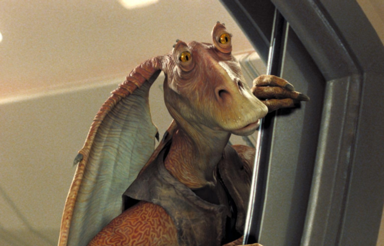 Star Wars - Csillagok háborújaEgy népszerű elmélet szerint Jar Jar Binks, a bohókás gungan, valójában a háttérben manipulált mindent, és ő volt a valódi gonosztevő