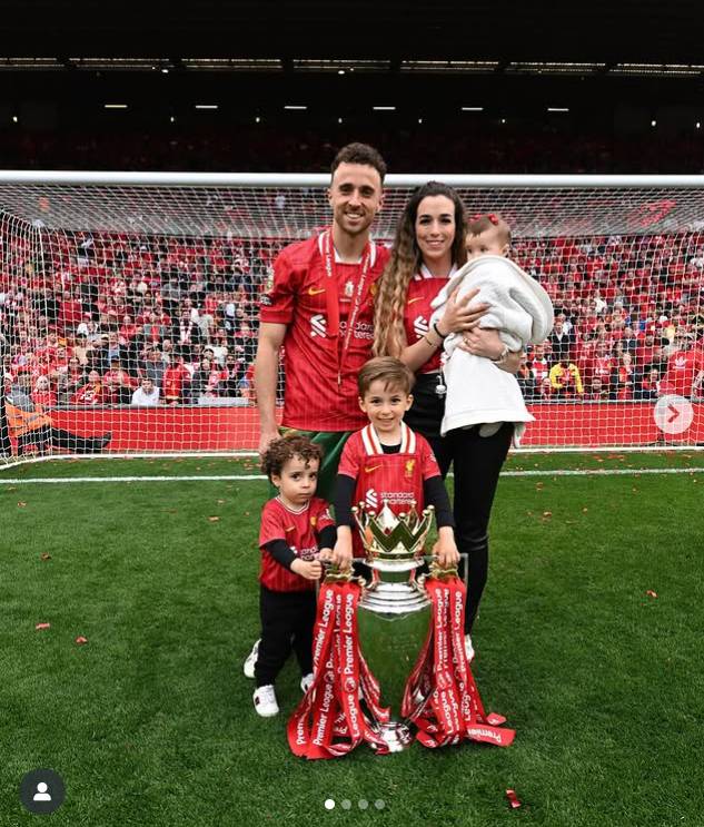 Diogo Jota és Rute Cardoso három gyereket vállaltak.
