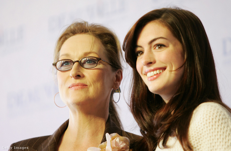 Meryl Streep és Anne Hathaway (Fotó: Dean Mouhtaropoulos / Getty Images Hungary)