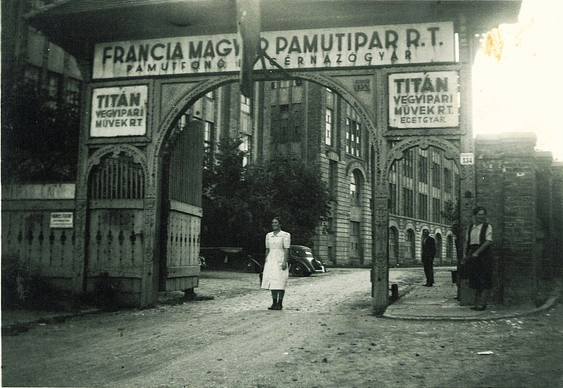 Bocskai út 134., Francia Magyar Pamutipar Rt. Pamutfonó és Cérnázógyár, 1938