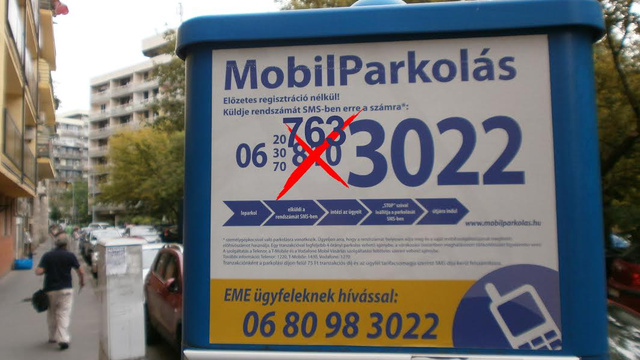 A helyes válasz a mobilparkolás. Azzal kisebb a hibázás lehetősége.