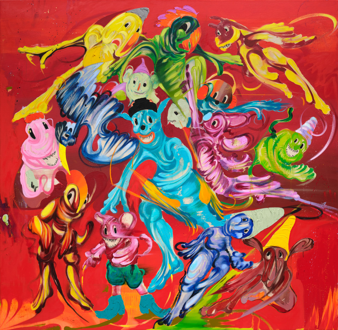 Vöröshold Szabolcs-Bozó,-VÖRÖSHOLD,-2024,-oil-on-canvas,-70.87h-