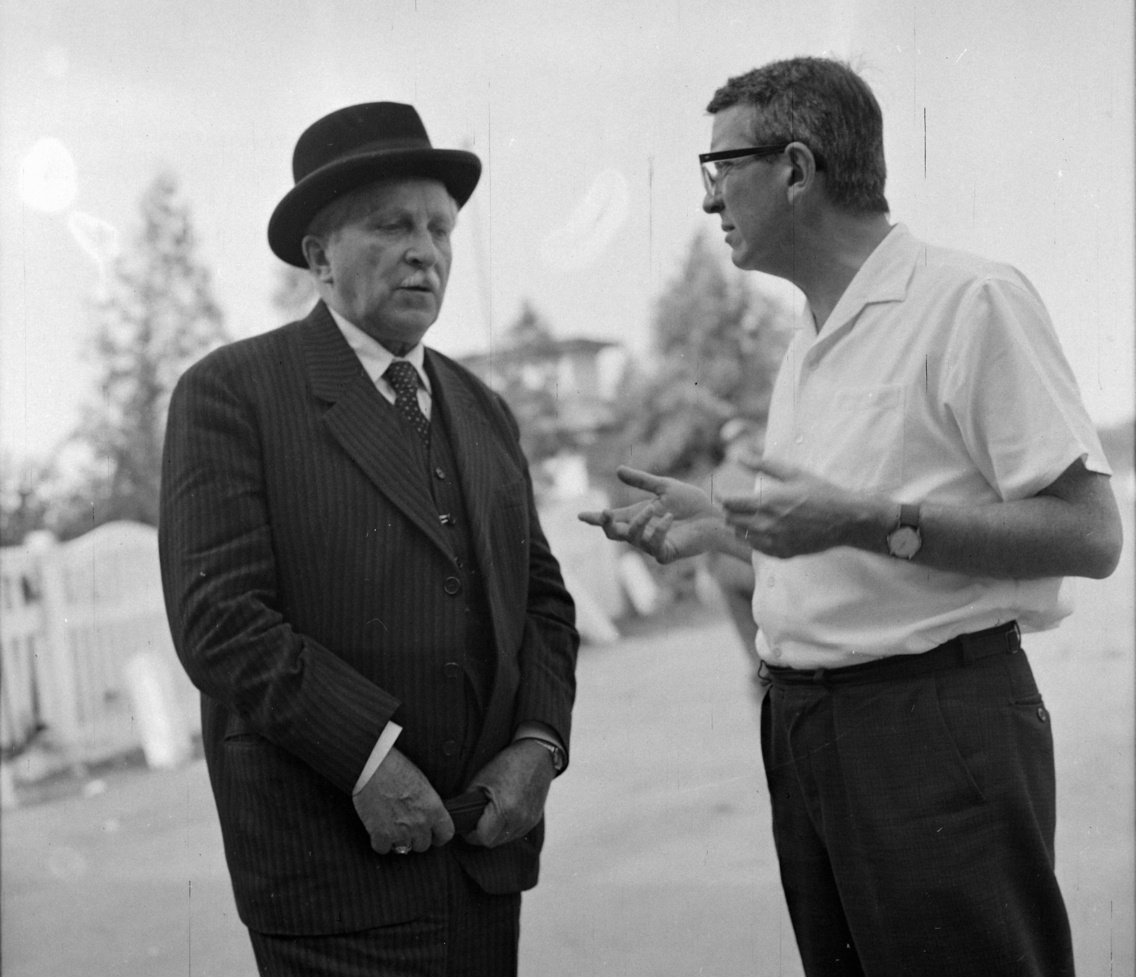 Páger Antal és Fábri Zoltán az Utószezon forgatásán