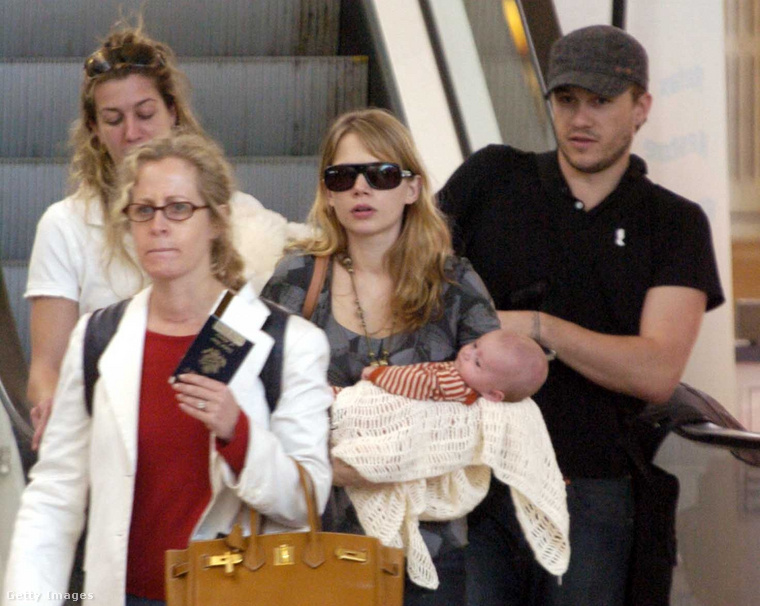 Michelle Williams, Heath Ledger és kislányuk, Matilda Ledger 2006-ban. (Fotó: Getty Images)