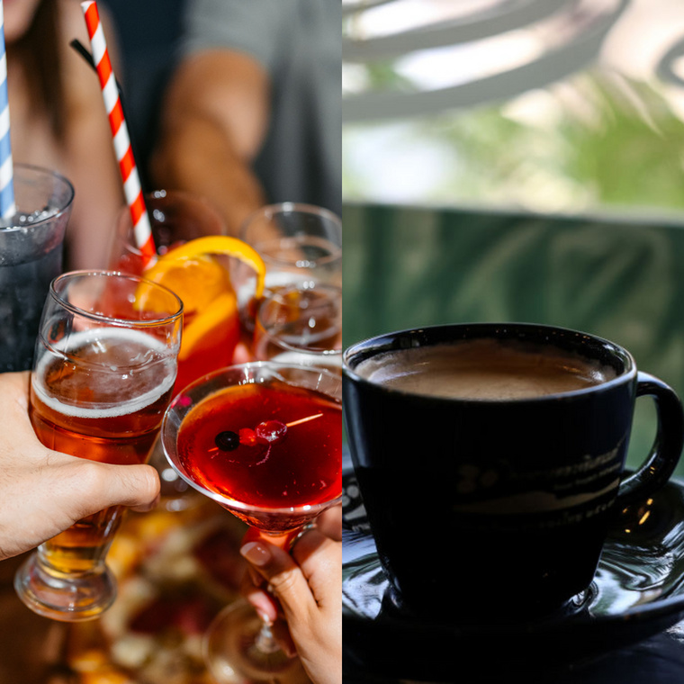 Alkohol és koffeinAz alkohol és a koffein gyakran együtt szerepelnek akár egy-egy koktélban is, azonban sokan nem tudják, hogy mennyire nem tanácsos kombinációról is van szó