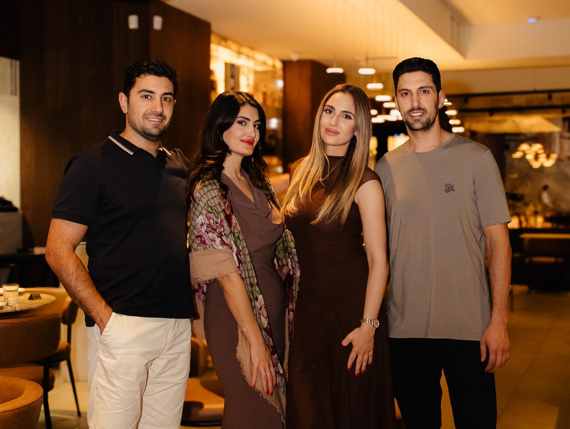 Balról jobbra a 4 testvér: Bahaa, Baraa, Rania és Bilal