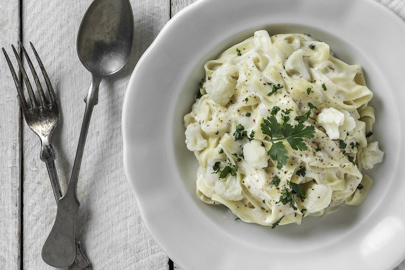 karfiolos tejszines teszta