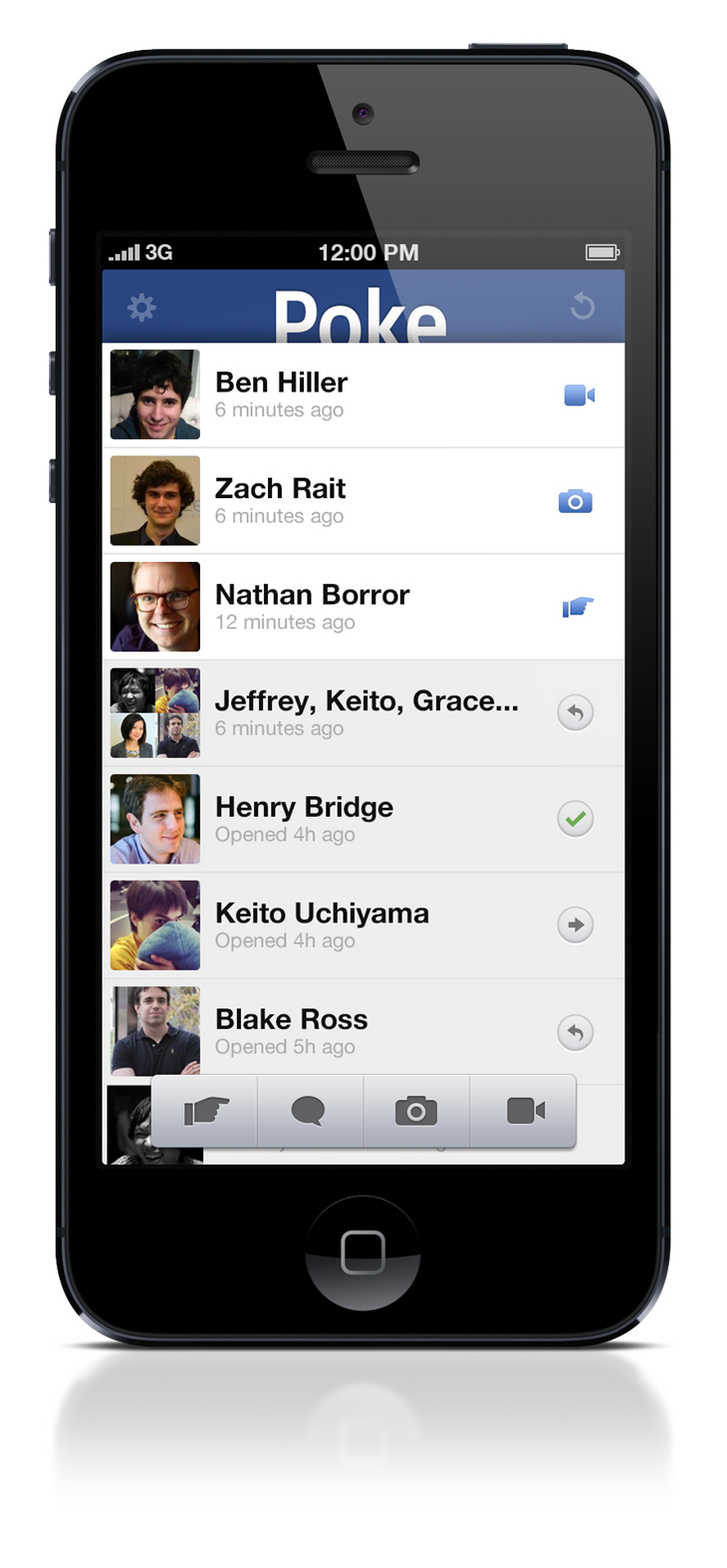 Így nézett ki a Facebook felülete 2012-ben