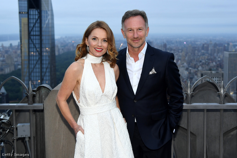 Geri Halliwell és Cristian Horner is a helyszínen ünnepelt. (Fotó: Getty Images)