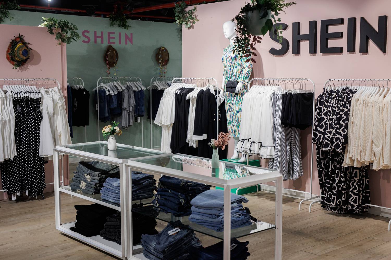 SHEIN pop-up üzlet Madridban.