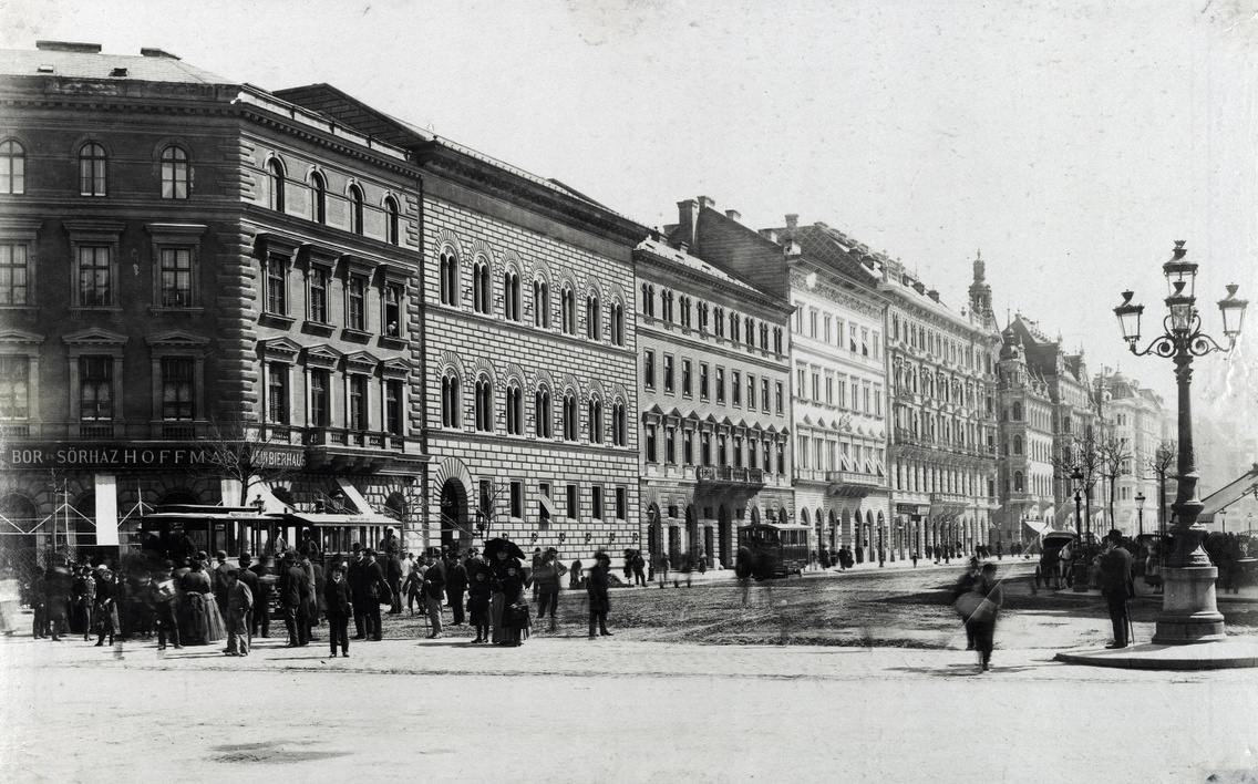 Az Oktogon környéke 1887 körül