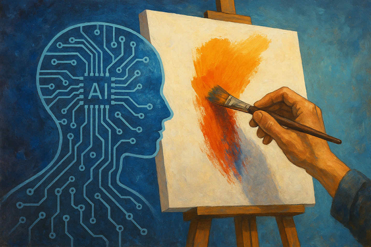 A Brandmaker AI segítségével készült képe, ami az általuk elképzelt jövőt ábrázolja