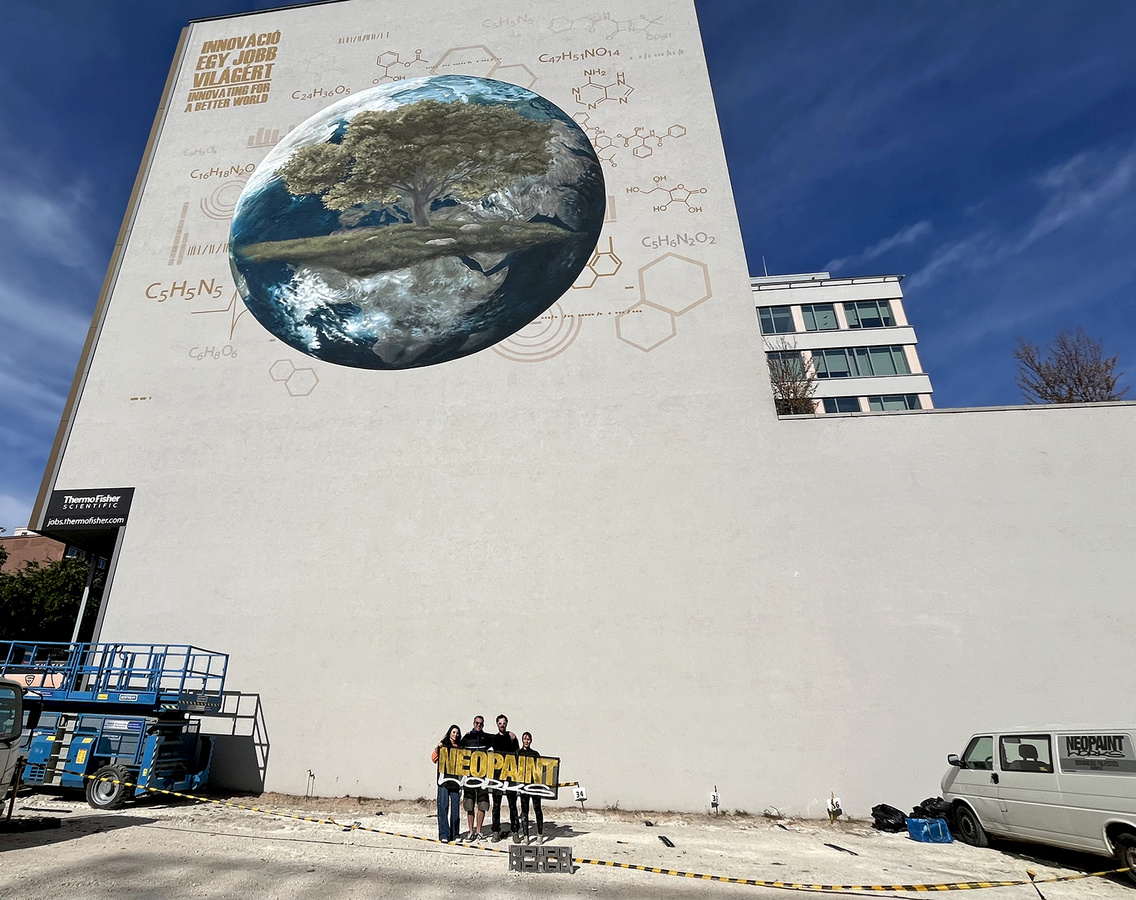 Neopaint - Váci út - tűzfalfestmény