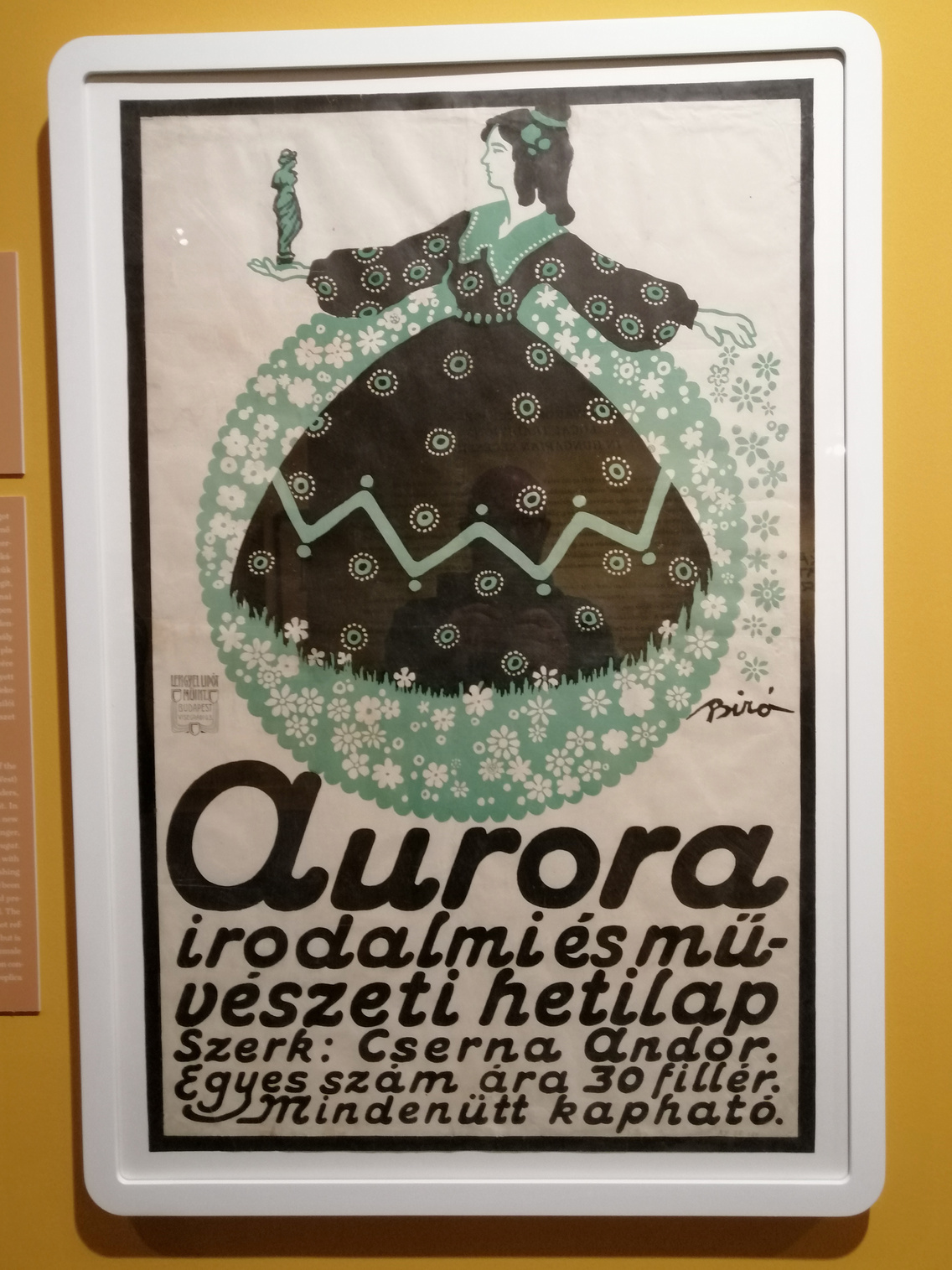 Az Auróra Bíró Mihály által tervezett borítója