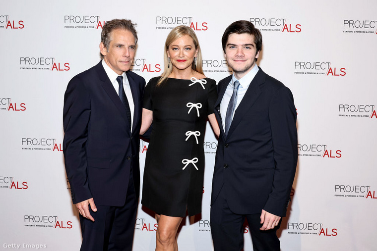 Ben Stiller, a felesége és a fia. (Fotó: Getty Images)
