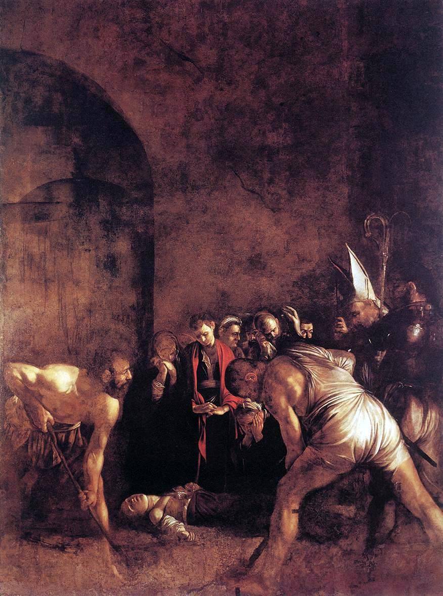 Caravaggio: Szent Lúcia temetése.