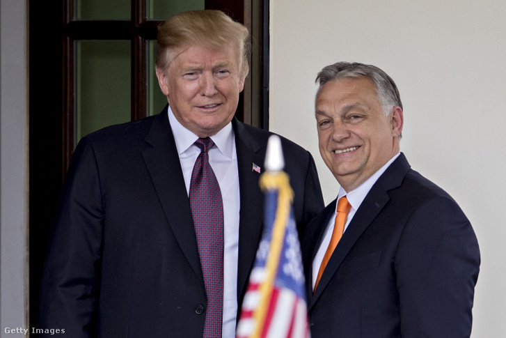 Donald Trump és Orbán Viktor 2019. május 13-án