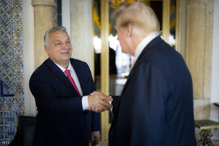 Orbán Viktor és Donald Trump 2024. december 9-én