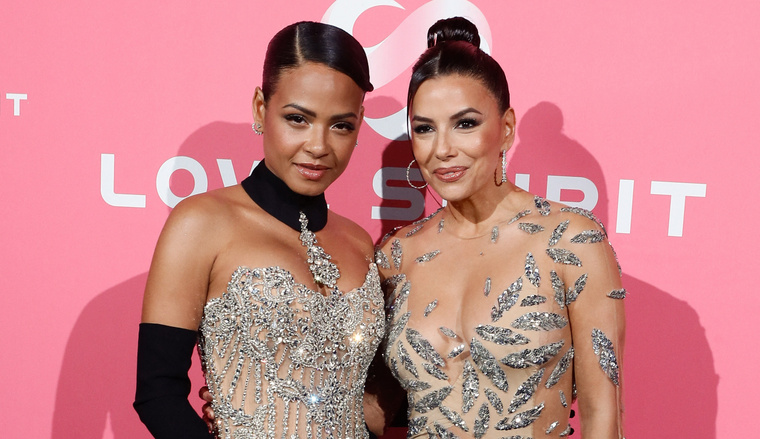 Christina Milian és Eva Longoria (Fotó: Christophe CLOVIS)
