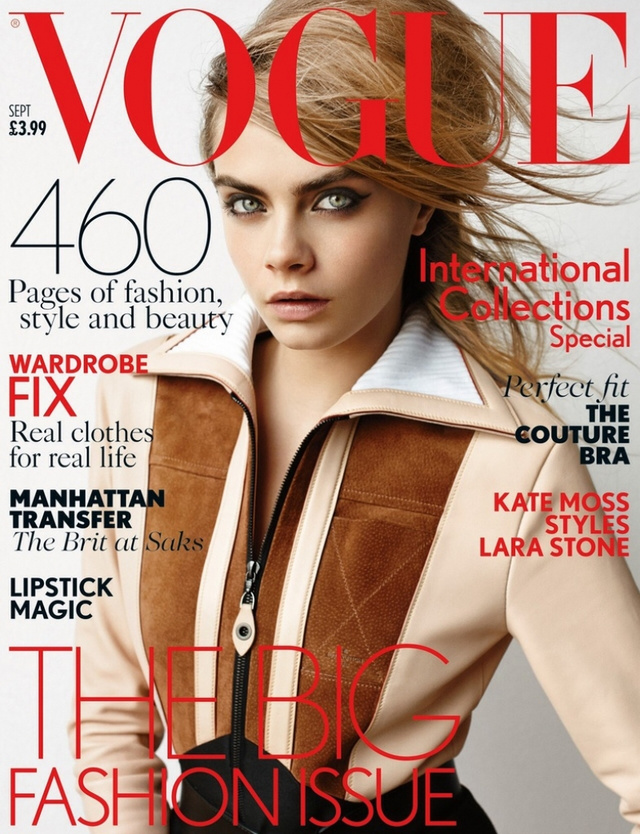 Cara Delevingne idei harmadik Vogue címlapja csak egy átvett kép.