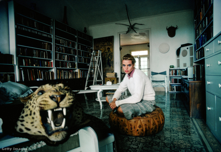 Margaux Hemingway nagyapja otthonában. (Fotó: Getty Images)