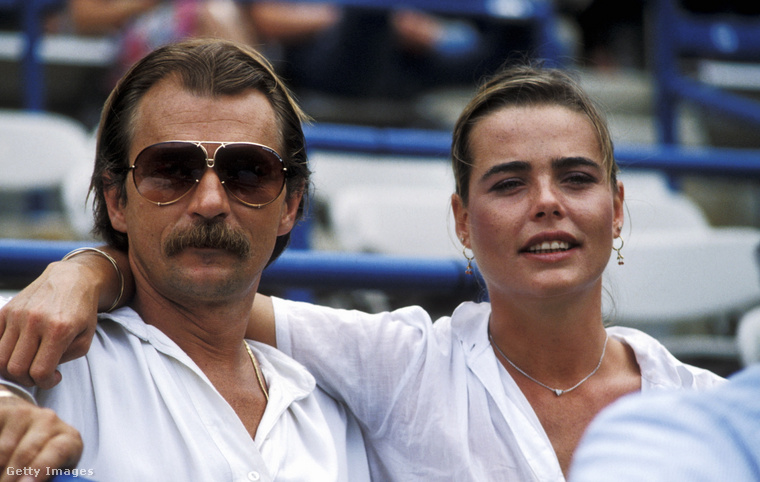 Második férjével, Bernard Foucherrel. (Fotó: Getty Images)