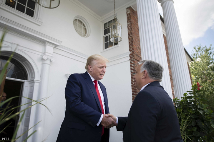 Orbán Viktor miniszterelnök és Donald Trump találkozója 2022. augusztus 2-án