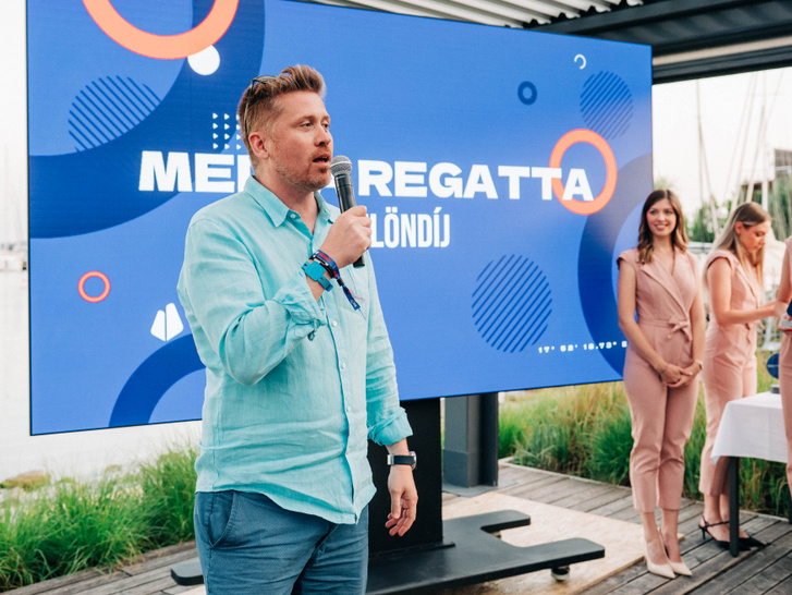 Fischer Gábor az Indamedia rendezvényén, a Media Regattán