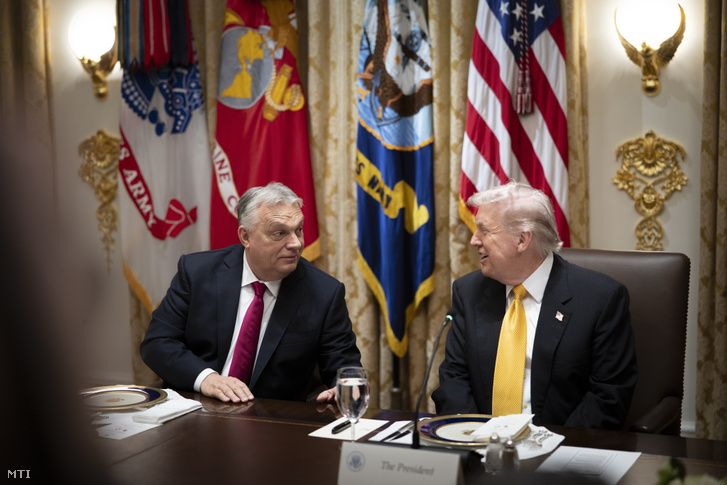 Donald Trump amerikai elnök és Orbán Viktor miniszterelnök sajtótájékoztatója a washingtoni Fehér Házban 2025. november 7-én