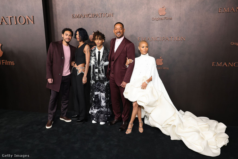 Trey, Willow, Jaden, Will és Jada Pinkett Smith. (Fotó: Getty Images)