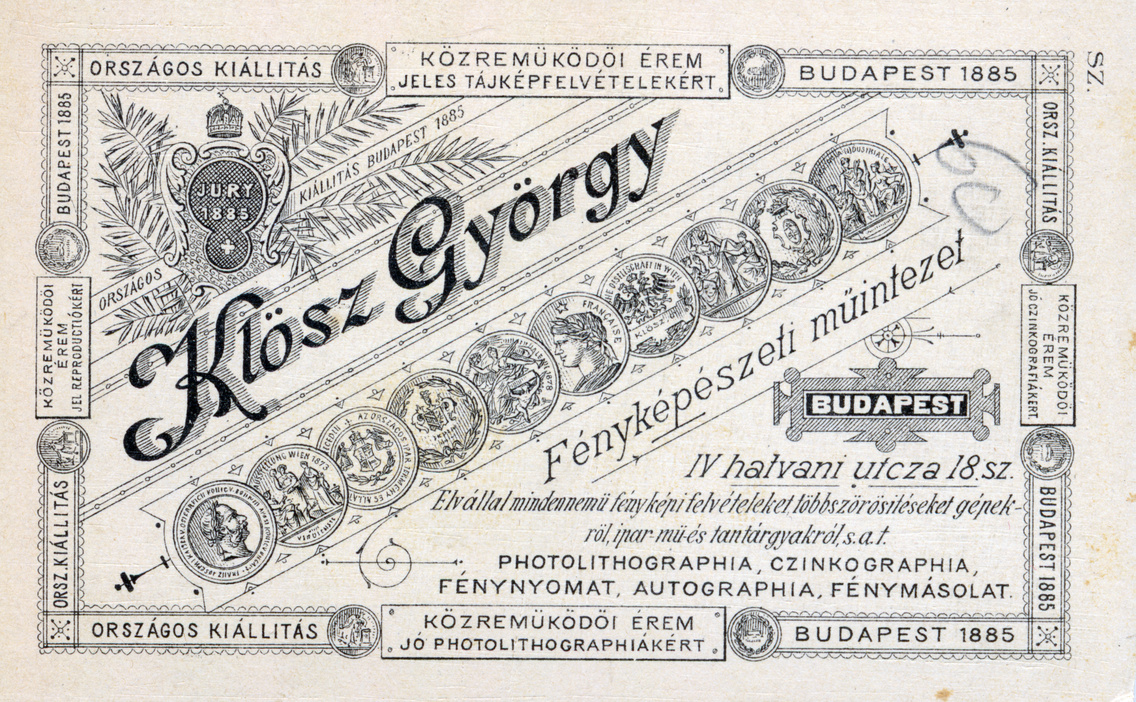 Kossuth Lajos utca (Hatvani utca 18.), Klösz György fényképészeti műintézete, 1900