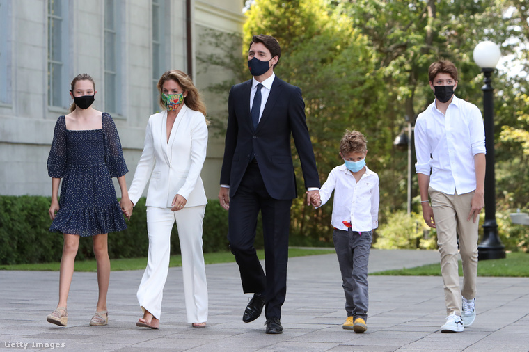 A Trudeau-család. (Fotó: Getty Images)
