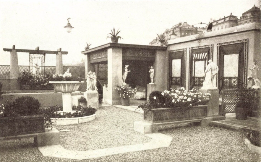 Vágó László otthonának terasza