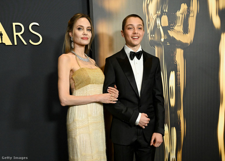 Angelina Jolie és Knox Jolie-Pitt 2024-ben. (Fotó: Getty Images)