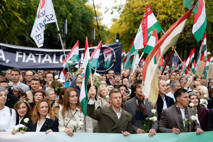 Magyar Péter 2025. október 23-án