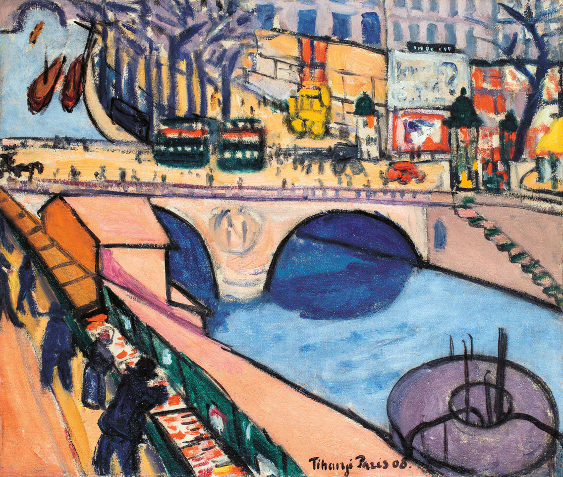 Tihanyi Lajos: Pont Saint-Michel (1908)