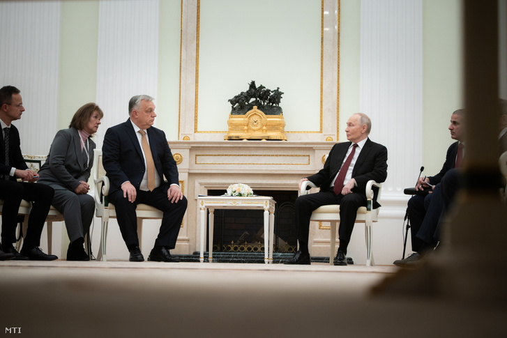 Orbán Viktor és Vlagyimir Putyin 2025. november 28-án