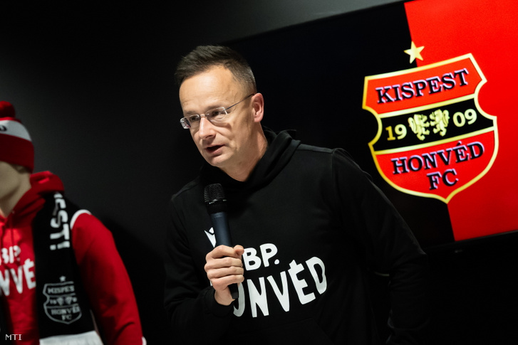 Szijjártó Péter, a Budapest Honvéd elnöke