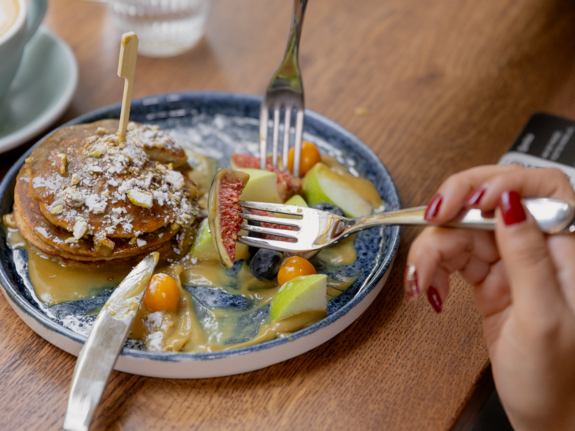Nicaraguai banános-zabos palacsinta