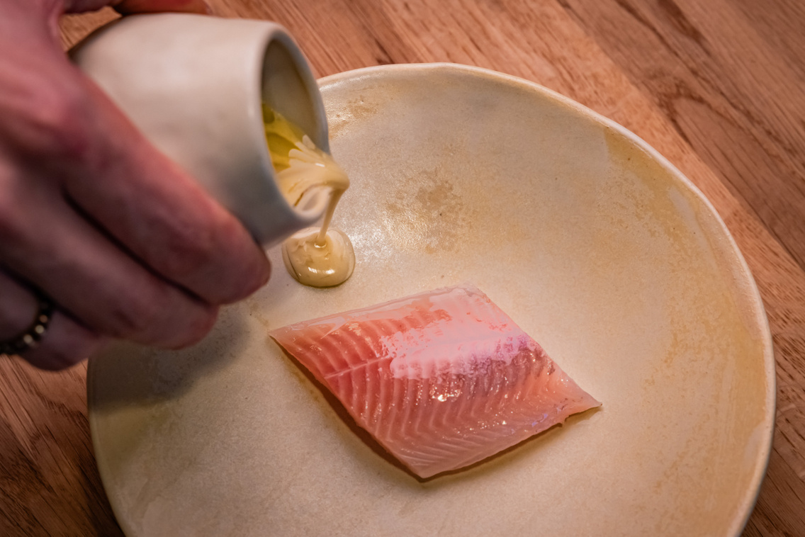 Tótfalusi pisztráng előételként