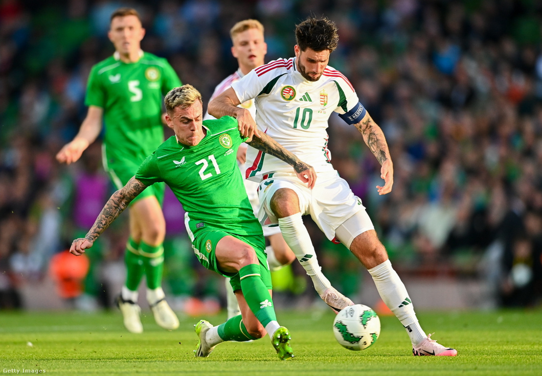 Sammie Szmodics és Szoboszlai Dominik 2024. június 4-én