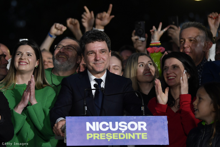 Nicusor Dan Bukarestben, Romániában 2025. május 18-án