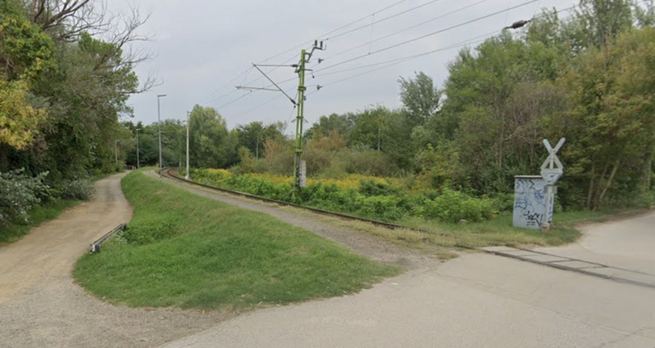 A veresegyházi Vicziántelep vasútállomás, ahol rátaláltak a sérült férfira