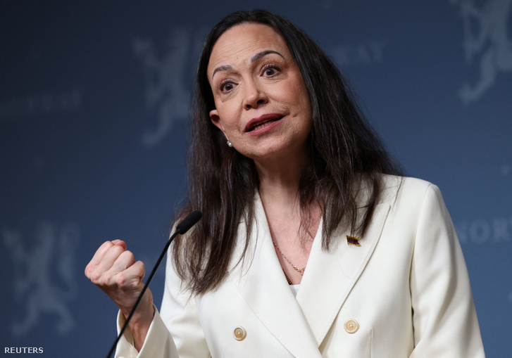 María Corina Machado Oslóban, Norvégiában 2025. december 11-én