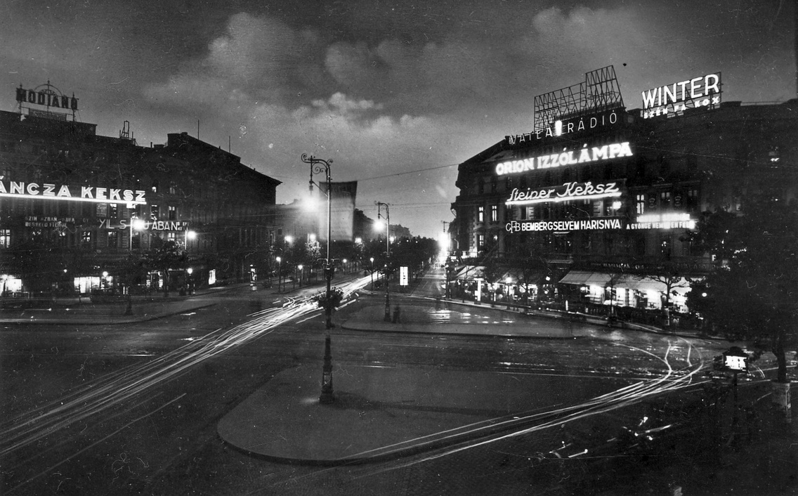Az Oktogon a Hősök tere felől, 1930